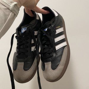 Black Vegan Leather Sambas